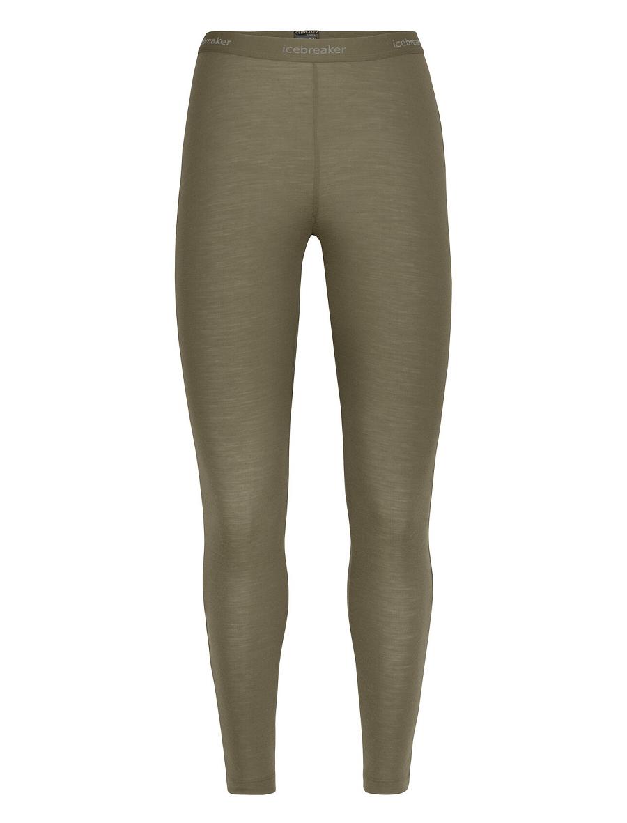 Icebreaker Merino 175 Everyday Thermal Női Leggings Olivazöld | HU 1544YXFU